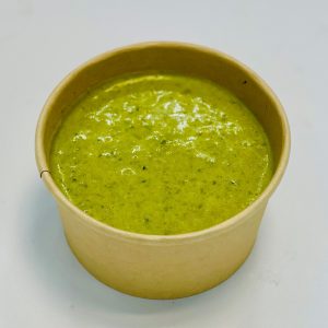 GASPACCHO DE PETITS-POIS, CITRON VERT ET CORIANDRE