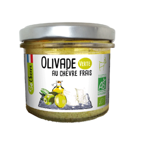 Olivade verte au chèvre frais Bio 90gr