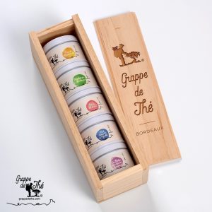 5 boîtes de thés Grappe de Thé® en caisse de bois – no. 2